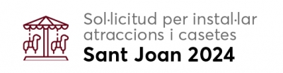 Banner sol·licitud firaires - Sant Joan 2024