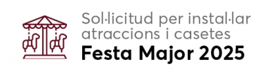 Banner sol·licitud atraccions firaires - Festa Major 2025