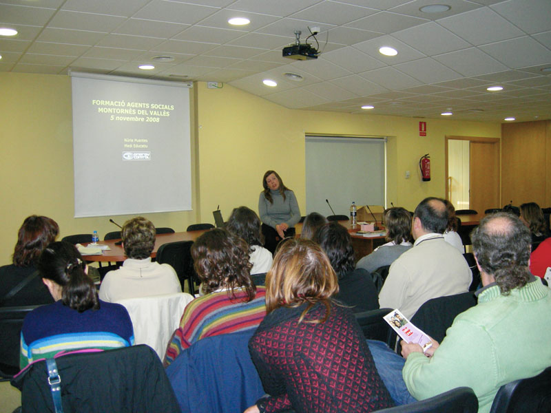 Moment d'una de les xerrades programades a l'edició d'enguany del "Salut Jove"