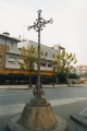 La Creu de Terme està situada a la confluència entre l'avinguda de l'Onze de Setembre i el carrer del Riu Mogent