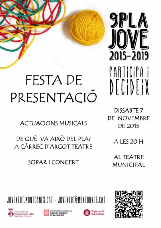 Cartell presentació Pla Jove