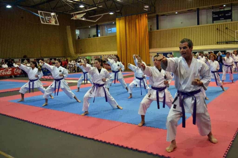 Una de les actuacions del Club Karate Montornès (Imatge d'arxiu)