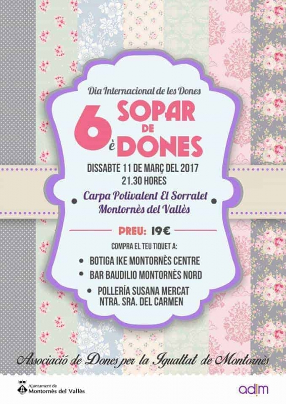 Cartell del 6è Sopar de Dones