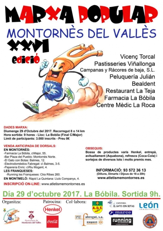 Cartell de la XXVI Marxa Popular