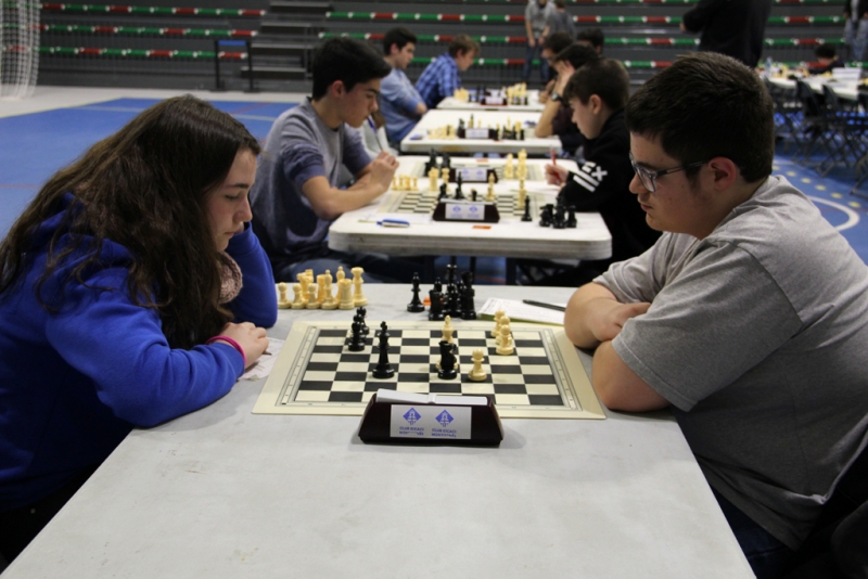 Campionat Comarcal Escolar d'Escacs a la carpa polivalent El Sorralet