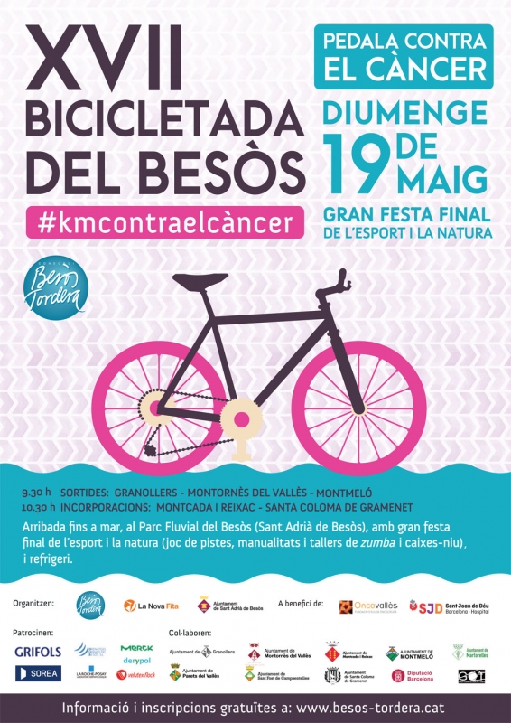 Cartell de la XVII Bicicletada del Besòs