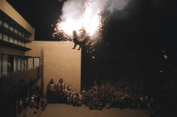 Cremada de l'Ajuntament a l'inici de la Festa Major 