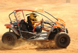 Exhibició de karts al carrer del Molí