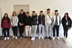 9 dels 10 joves contractats dins del programa FPO Dual a Montornès.