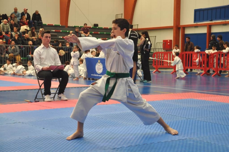 Campionat Escolar de Karate celebrat a la Carpa Polivalent El Sorralet. (imatge d'arxiu)