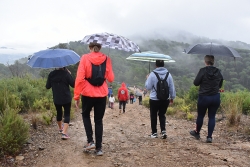 Paraigües i impermeables, protagonistes a la 33a Marxa Popular.