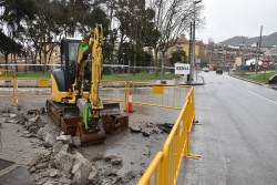 Treballs de millora de la cruïlla situada entre l’avinguda de Barcelona (BV-5001) i el carrer de Villanueva de Nicaragua.