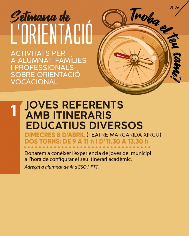 Cartell de l'activitat.