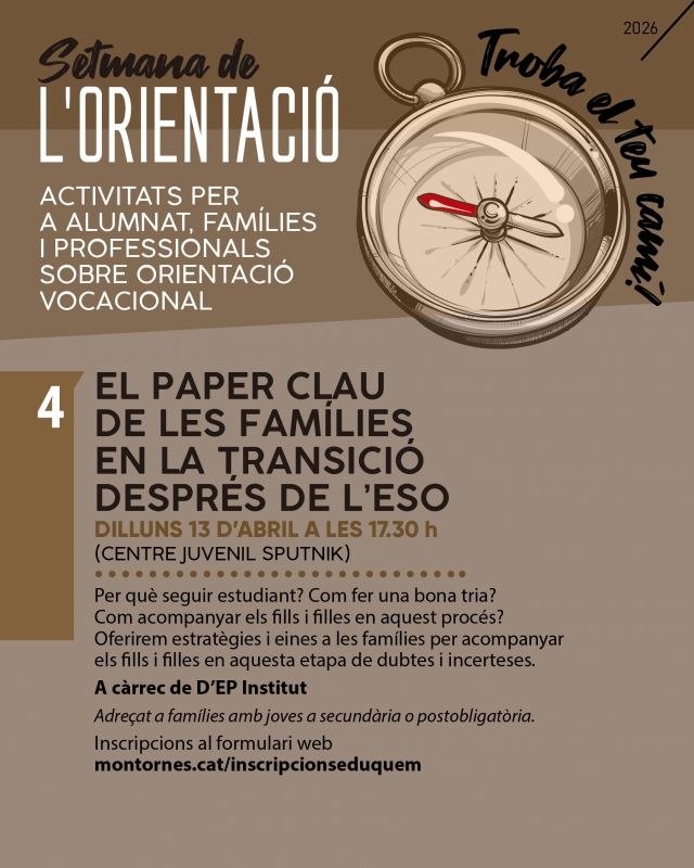 Cartell de l'activitat.