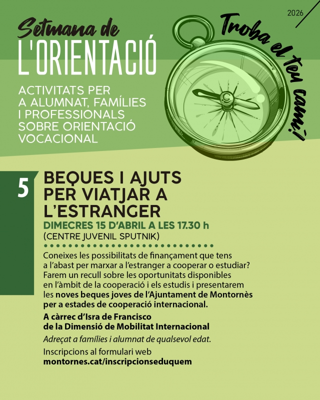 Cartell de l'activitat.