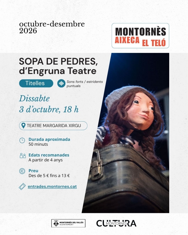 Cartell de "Sopa de pedres".