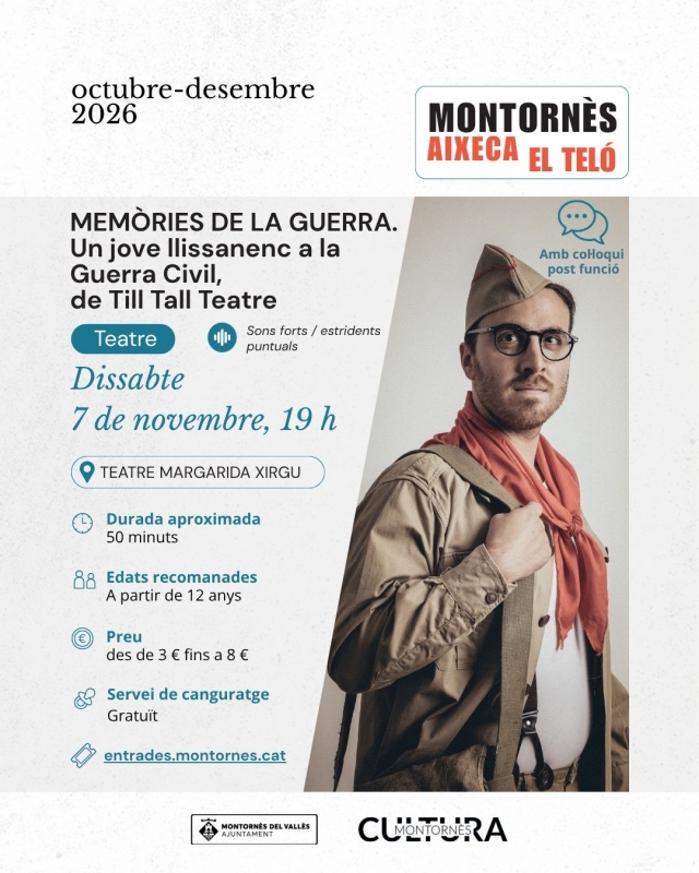 Cartell de "Memòries de la guerra".