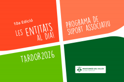 Imatge gràfica del programa "Les entitats al dia".