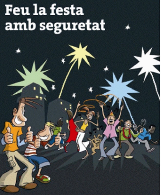 Nova imatge gràfica de la campanya "Revetlles amb precaució"