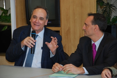 El director del projecte arqueològic del jaciment de can Tacó - turó d'en Roina, Josep Guitart, va presentar el Parc Natural i Arqueològic - Observatori de la Via Augusta