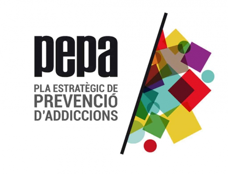 Logotip del Pla Estratègic de Prevenció d'Addiccions (PEPA)