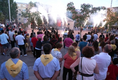 Espectacle de foc a la plaça del Poble. Foto: Ajuntament de Montornès. Autor: JA Jiménez.