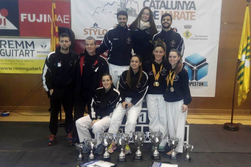 Club Karate Montornès al Campionat de Catalunya Sènior 2017 (Font: Club Karate Montornès)