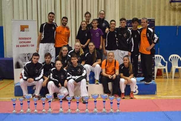 Club Karate Montornès en el Campionat de Catalunya (Font: Club Karate Montornès)