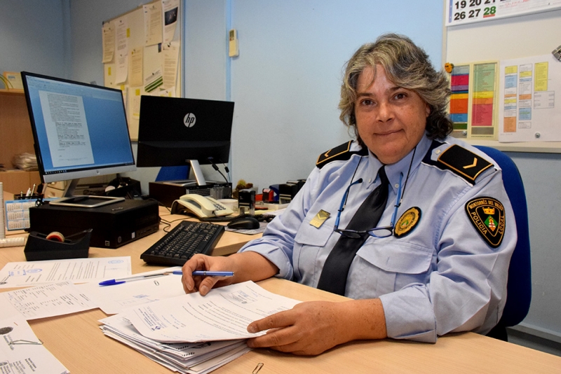 Isabel Martínez, caporal de la Policia Local de Montornès