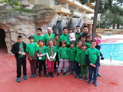 Jugadores i jugadores del Club d'Escacs Montornès al Campionat de Catalunya d'Edats