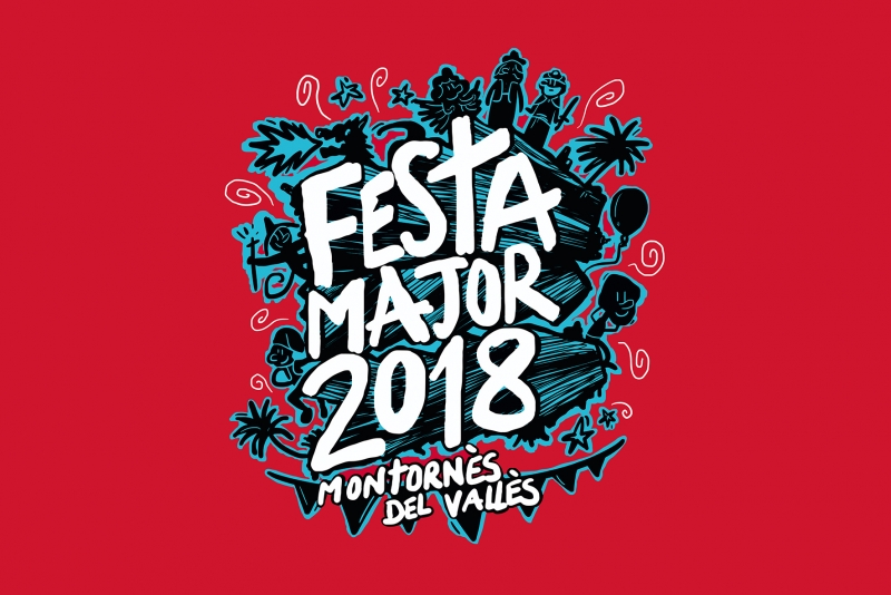 Disseny guanyador del Concurs de la Imatge de la Festa Major 2018. Autor: Ivan Montllor