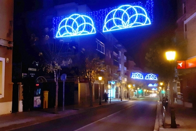 Llums de Nadal a l'avinguda de l'Onze de Setembre