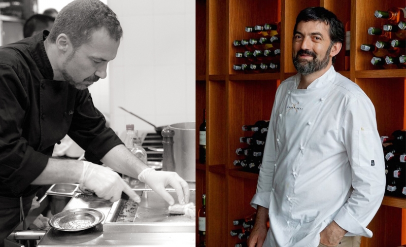 Els cuiners Toni Romero (esquerre) i Francesc Rovira