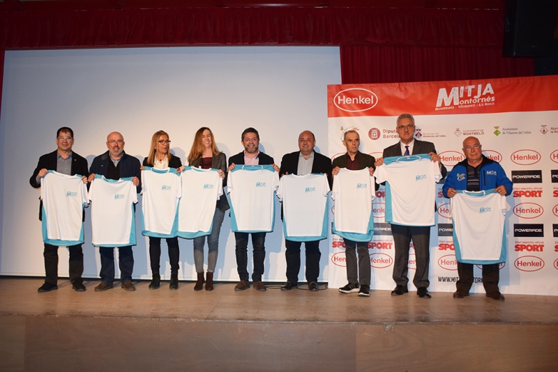 Els alcaldes, patrocinadors, Club d'Atletisme, Federació Catalana d'Atletisme i Diputació de Barcelona