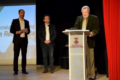 Xavier Bertran, ideòleg de l'espectacle i autor dels textos de La Remençaga ha recollit el guardó