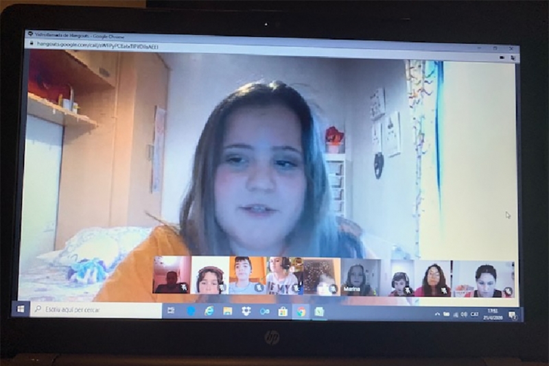 Sessió virtual del Consell d'Infants de Montornès