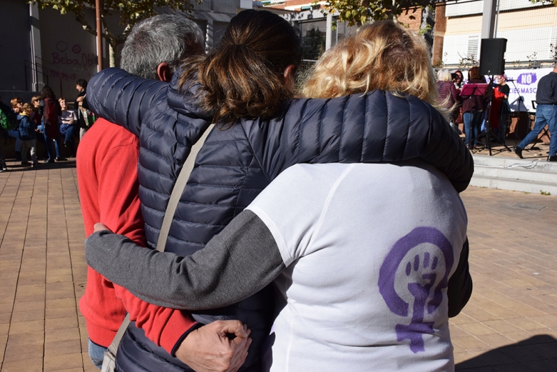 Un moment de l'acte del Dia Internacional contra la Violència Masclista de l'any passat a Montornès