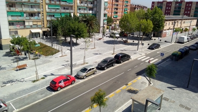 El carrer de la Llibertat és una de les darreres zones que l'Ajuntament ha remodelat prioritzant la mobilitat a peu.