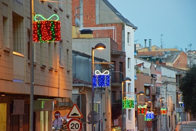 Enllumenat de Nadal al carrer de l'Estrella