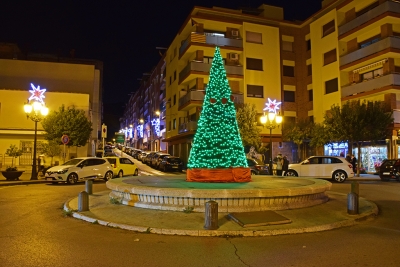 Enllumenat de Nadal a la plaça de la Font