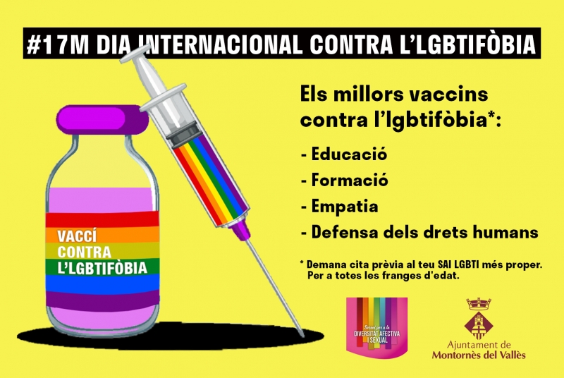 Cartell de la campanya del Dia Internacional contra la LGBTIfòbia
