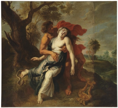 Il·lustració del mite clàssic d'Orfeu i Eurídice