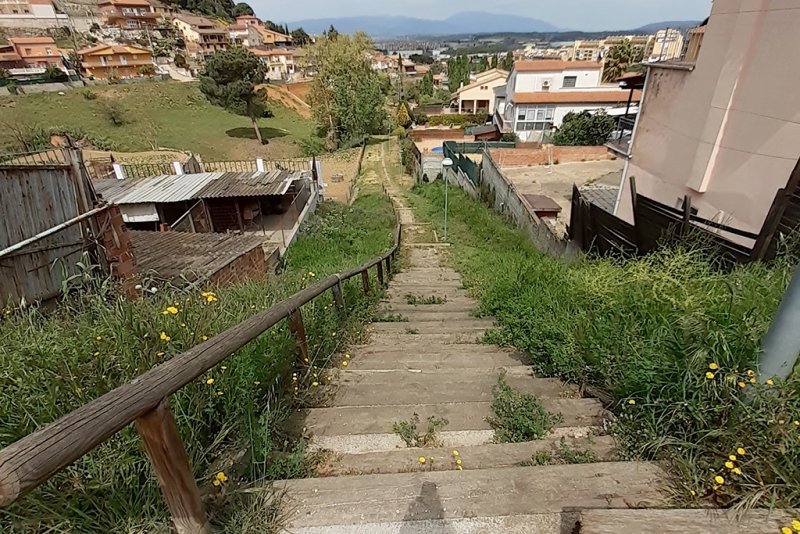 Accés tancat des del carrer d'Andalusia