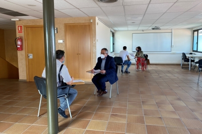 Sessió d'speed dating emmarcada en el programa Talens en Potència (imatge: Consell Comarcal).