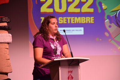 Intervenció de la cap de la Colla de Geganters de Montornès, Anna Medina.