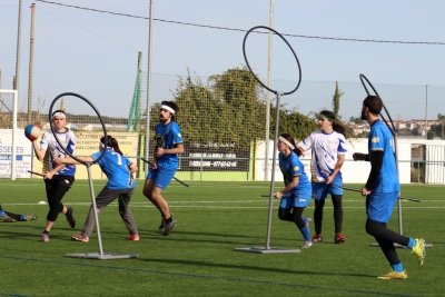 Partit de l'Associació de Quidditch de Catalunya. (imatge: Associació de Quidditch de Catalunya)