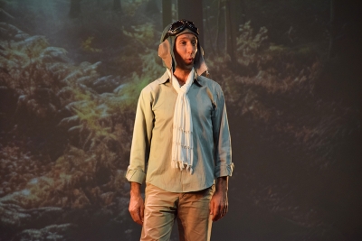 L'Aviador en una de les escenes finals de l'obra.