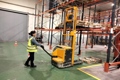 Curs de conducció de carretons.