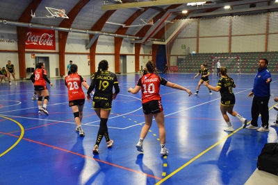 Un moment del partit entre el BM Granollers i el Toulon MVH.