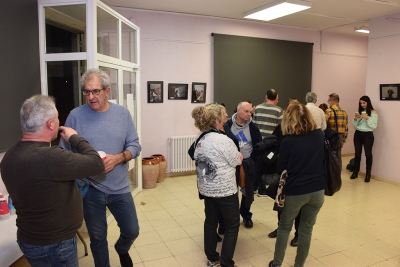 Un moment de la inauguració de l'exposició del 7è Ral·li fotogràfic de Sant Sadurní.